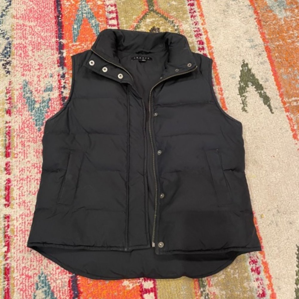 Theory Puffer Vest - Women's Size M - Black